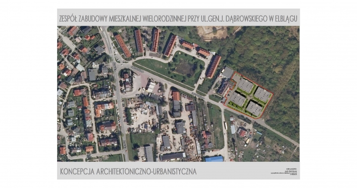  Elbląg. Czy przy Dąbrowskiego powstaną cztery budynki wielorodzinne? (+wizualizacja) 
