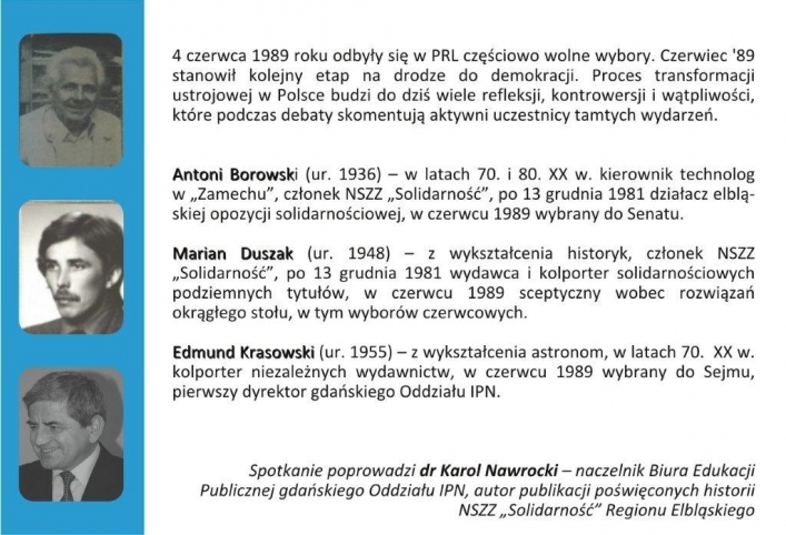   Wybory czerwcowe - elbląskie refleksje