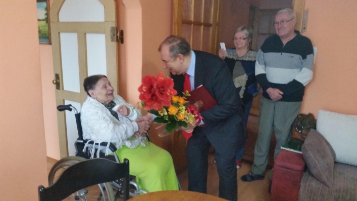100. urodziny Pani Sabiny! Prezydent z wizytą u dostojnej jubilatki