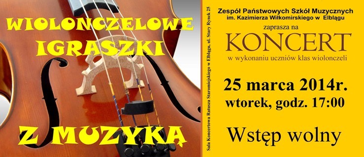 Wiolonczeliści w Ratuszu Staromiejskim