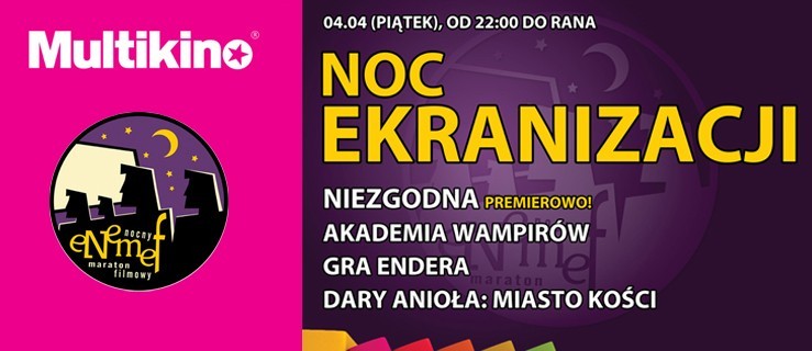ENEMEF. Noc Ekranizacji w elbląskim Multikinie. Zobacz kto wygrał wejściówkę
