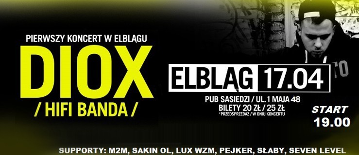 Wygraj 2 wejściówki na koncert DIOX i HIFI BANDA w Pubie Sąsiedzi!