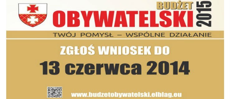 Trwa nabór wniosków do Budżetu Obywatelskiego 2015