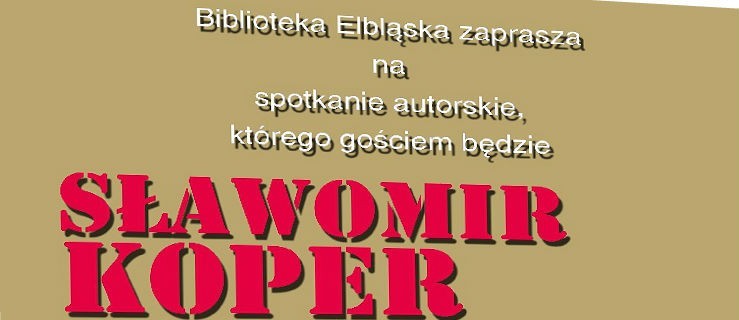Sławomir Koper w bibliotece