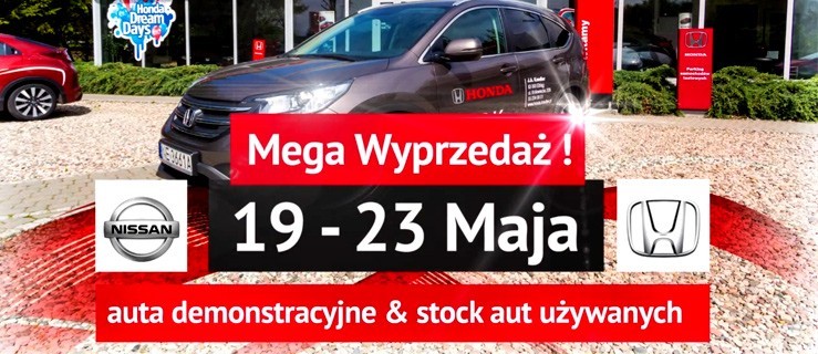 Trzy salony - jedna wyprzedaż. Nissan, Honda oraz MotoSalon zapraszają na specjalną promocję