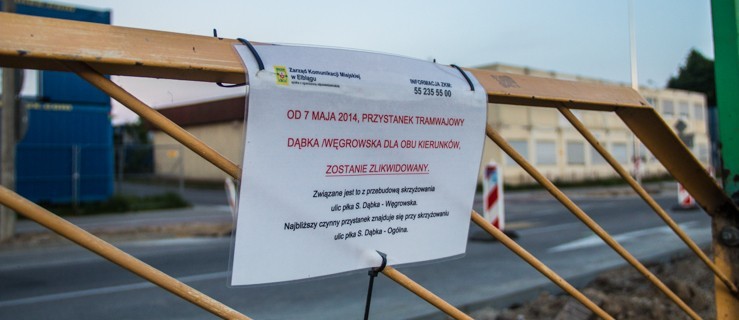 Poszerzanie drogi powodem likwidacji przystanków tramwajowych?