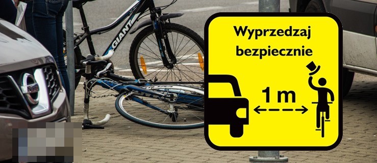 Rowerzysta prosi kierowcę...