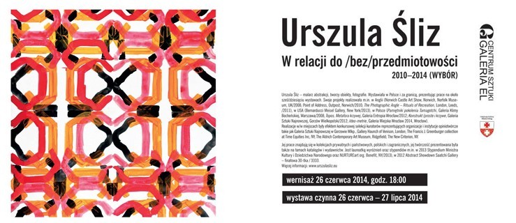 Urszula Śliz -  W relacji do /bez/przedmiotowości