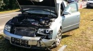 Zderzenie pojazdów na drodze krajowej numer 7