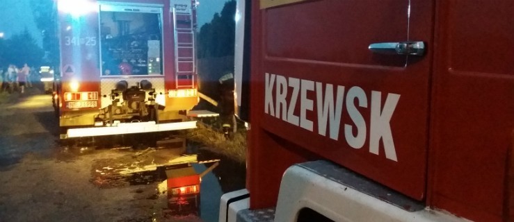 Pożar gospodarstwa w Krzewsku