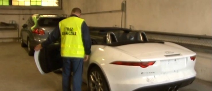 Skuteczna akcja pograniczników. Odzyskali jaguara i porsche