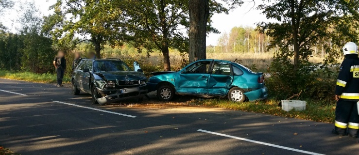 Poważny wypadek na drodze do Pogrodzia. Dwie osoby w szpitalu