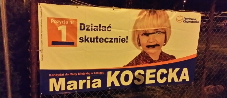 Brutalna walka wyborcza trwa. Ktoś zniszczył plakaty radnej