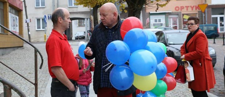 Kampania w Sztumie w czasie pierwszej tury.