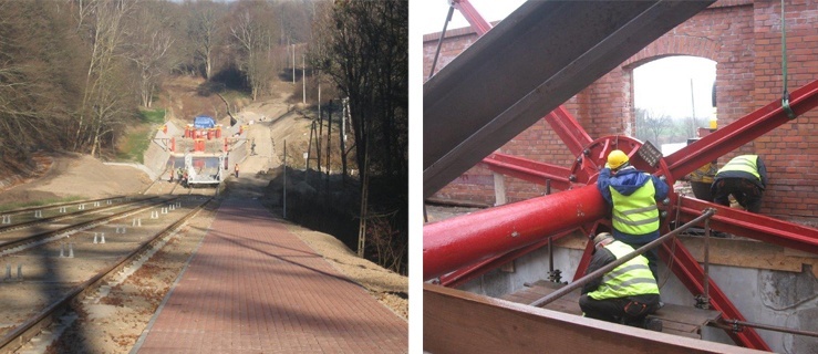 Pochylnia Buczyniec / Prace montażowe w maszynowni na pochylni Oleśnica