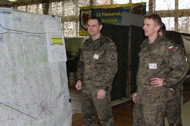 16 Pomorska Dywizja Zmechanizowana zorganizowała trening sztabowy 