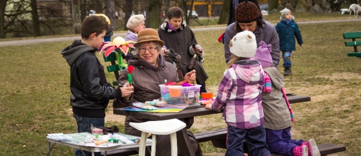 Skowronka pieśń, to o wiośnie wieść. Piknik w Parku Modrzewie