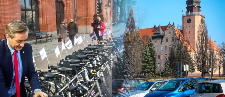 W Elblągu 5 samochodów służbowych. W Słupsku 20 rowerów