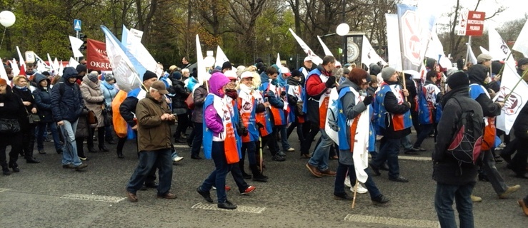 Elbląscy nauczyciele brali udział w manifestacji w Warszawie 