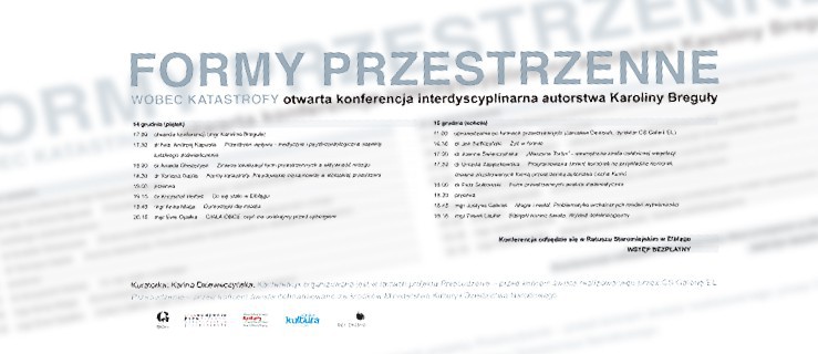 Formy przestrzenne wobec katastrofy. Konferencja w Ratuszu Staromiejskim