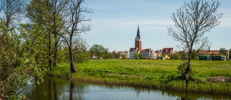 Widok na Katedrę z ul. Grochowskiej