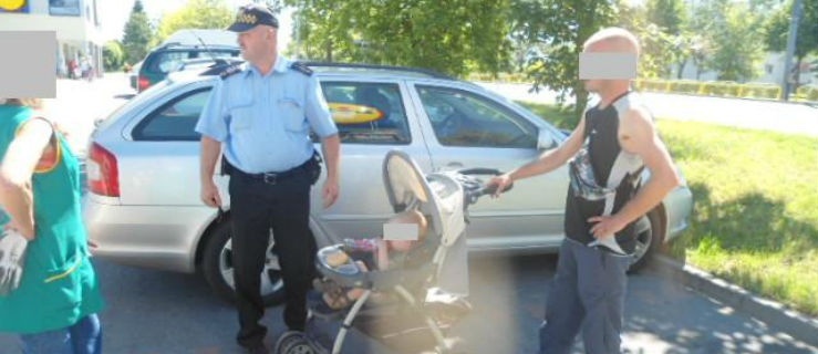 Zostawiła małe dziecko pod opieką bezdomnego