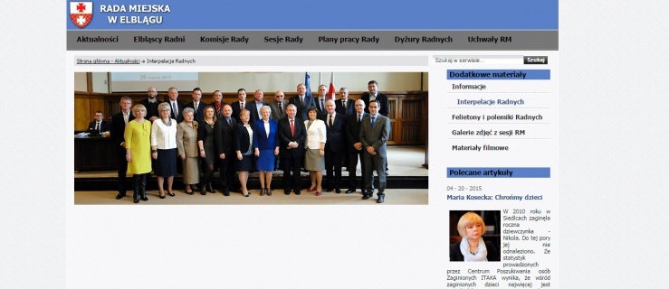 Biała strona to częsty widok przy przeglądaniu witryny RM