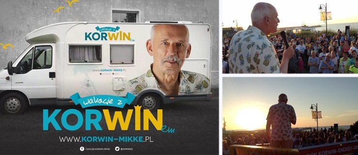Janusz Korwin-Mikke usmaży jajka na Starówce