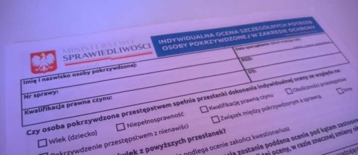 Pilotażowy program oceny potrzeb pokrzywdzonych