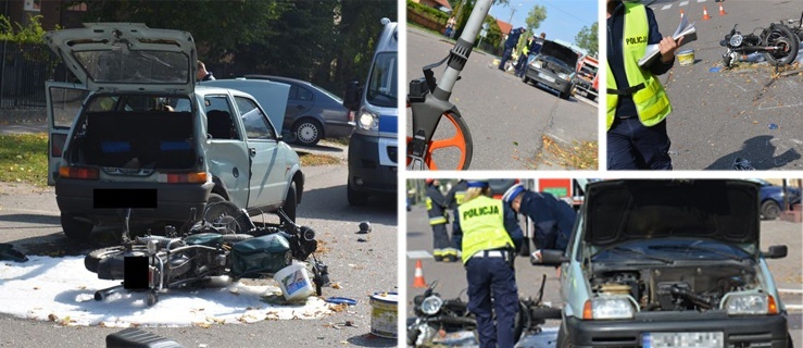 Ostaszewo: 22-letni motocyklista zderzył się z autem