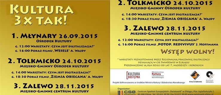 Bezpłatne projekcje i warsztaty