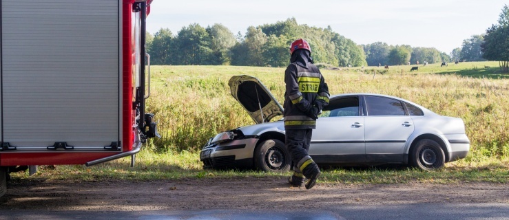 Poważna kolizja czterech pojazdów. Jedna osoba w szpitalu
