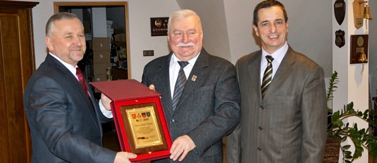 Wicestarosta Maciej Romanowski z wizytą u Lecha Wałęsy