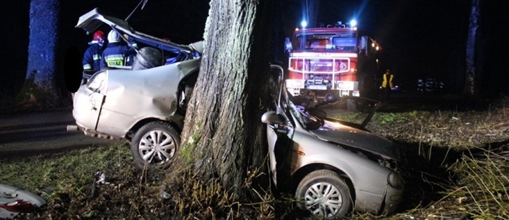 Tragiczny wypadek pod Pieniężnem. Nie żyje 19-letni mężczyzna