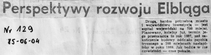 25-lecie szpitala. Co pisały media o budowie?