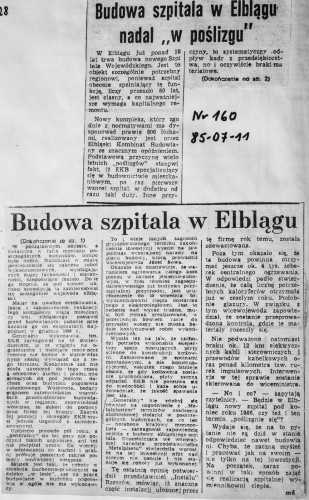 25-lecie szpitala. Co pisały media o budowie?