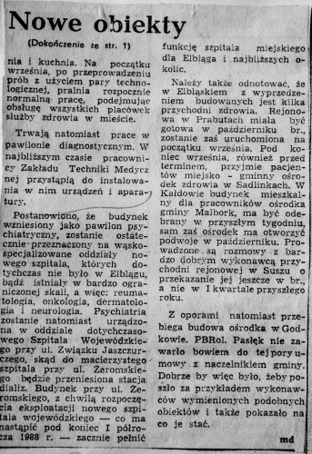 25-lecie szpitala. Co pisały media o budowie?