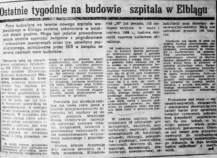 25-lecie szpitala. Co pisały media o budowie?