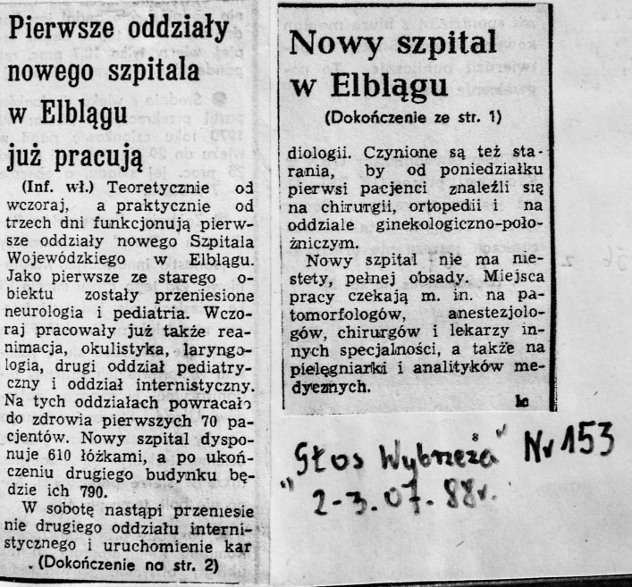 25-lecie szpitala. Co pisały media o budowie?