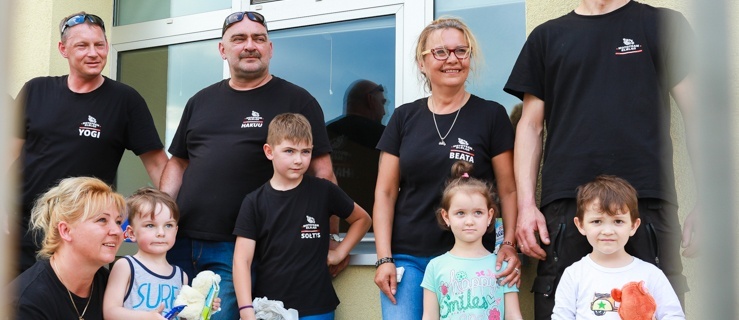 Motocykliści mają olbrzymie serca pełne miłości