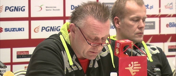 Od lewej: Michael Biegler, Jacek Będzikowski (nowy trener Meble Wójcik Elbląg)