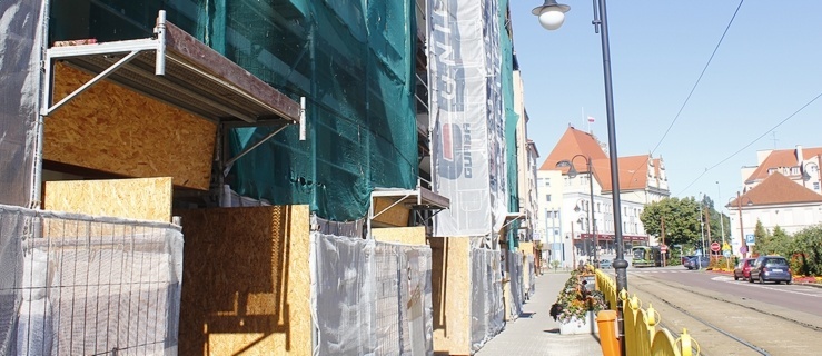 Mężczyzna spadł z rusztowania przy ul. 1 Maja