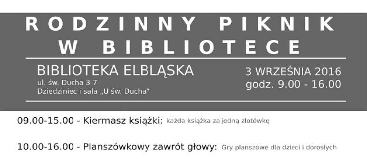 Rodzinny piknik w bibliotece