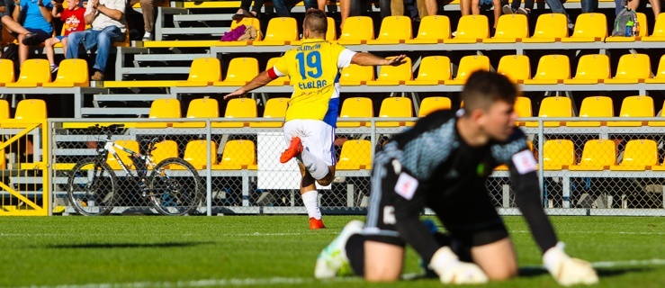 Łukasz Pietroń dał prowadzenie Olimpii już w 15 minucie meczu