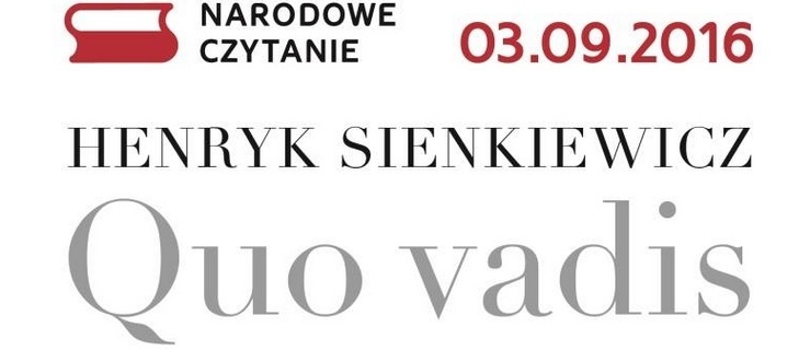  Narodowe Czytanie „Quo vadis”