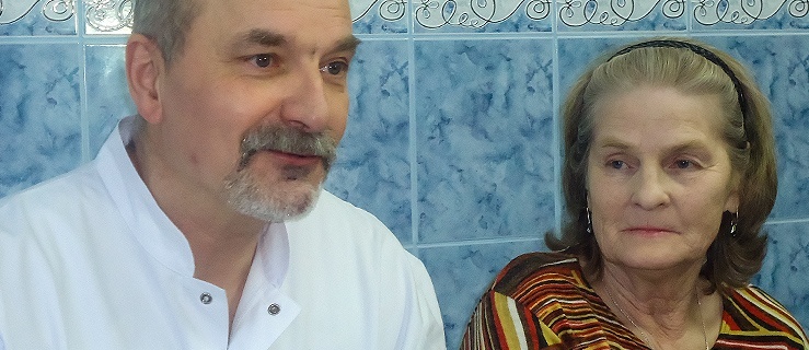 Od lewej Grzegorz Sosnowski i Teresa Chałupka 