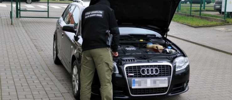 Pogranicznicy zatrzymali podejrzane Audi  