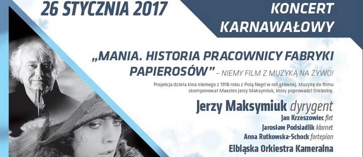 Koncert Karnawałowy - Film niemy z muzyką na żywo