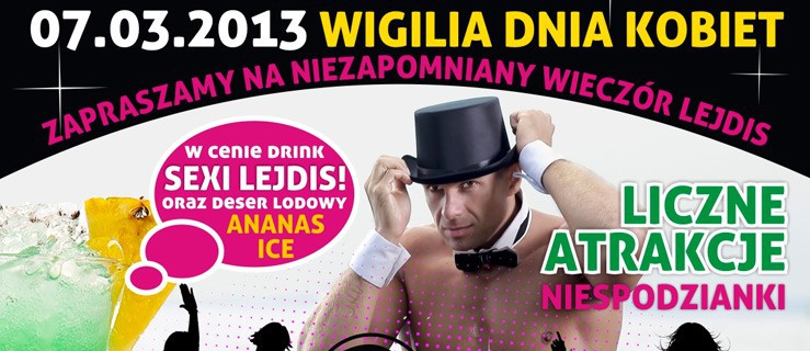 Hotel Arbiter zaprasza Panie na Niezapomniany Wieczór Lejdis