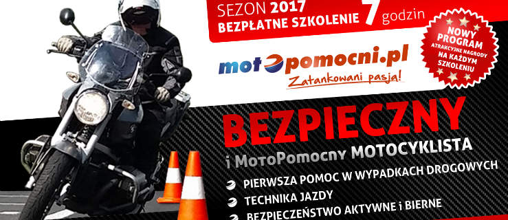 Bezpłatne szkolenia dla motocyklistów! Motopomocni